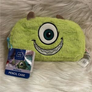 Disney Monsters Inc Soft Plush Mike Wazowski Pencil Case NWT